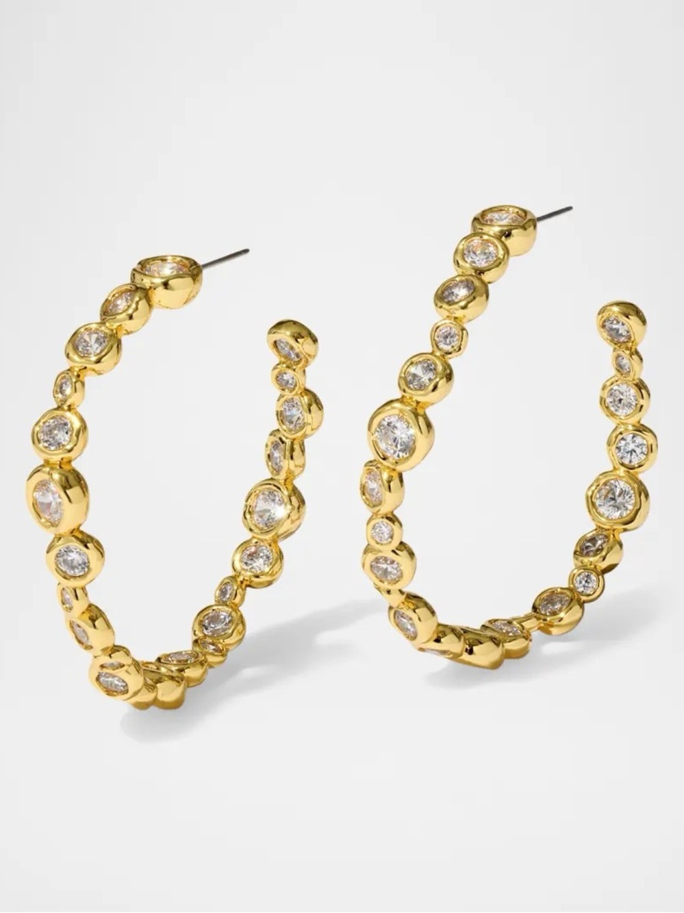 Alexis Bittar
Asterales Gold CZ Large Hoop Earrings